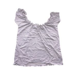 Brandy Melville striped off the shoulder top
